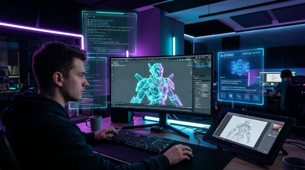 AI in 3D Animation & Blender Python: The Future of Creative Studios in Bangladesh